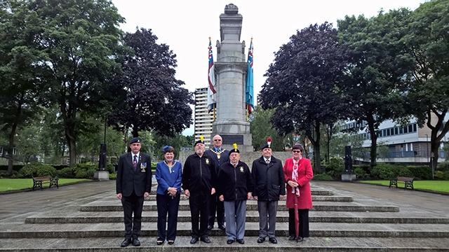 Battle of the Somme anniversary - two-minute silence at Rochdale Cenotaph