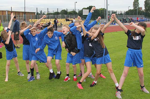 Holy Trinity children at Springhill Athletics