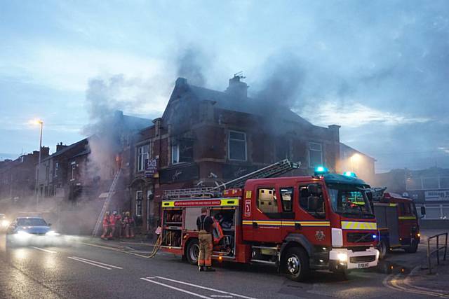 Suspected arson attack at Amici Lounge