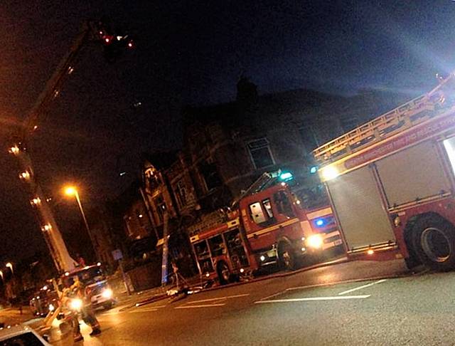 Suspected arson attack at Amici Lounge, Littleborough