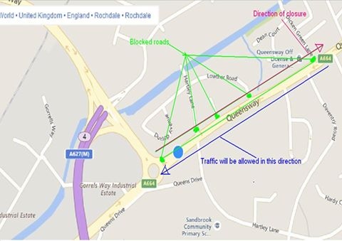 Forthcoming road closures on Queensway