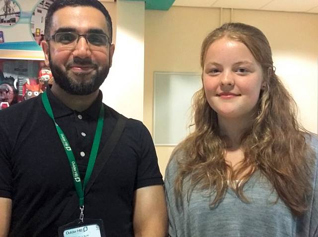 Mr Burki and Isobel Meikle - Oulder Hill GCSE results