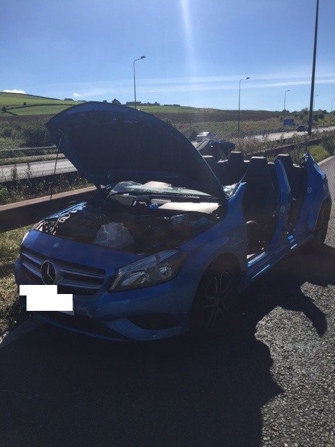 M62 was closed at 12.50pm at junction 21 for Milnrow after multi-car crash involving up to five vehicles