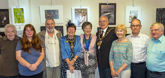 Members of the Photographic Society Committee with the Mayor and Mayoress