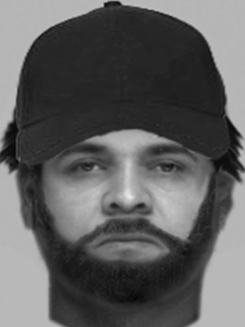 E-fit of a man after arson attack at Amici Lounge