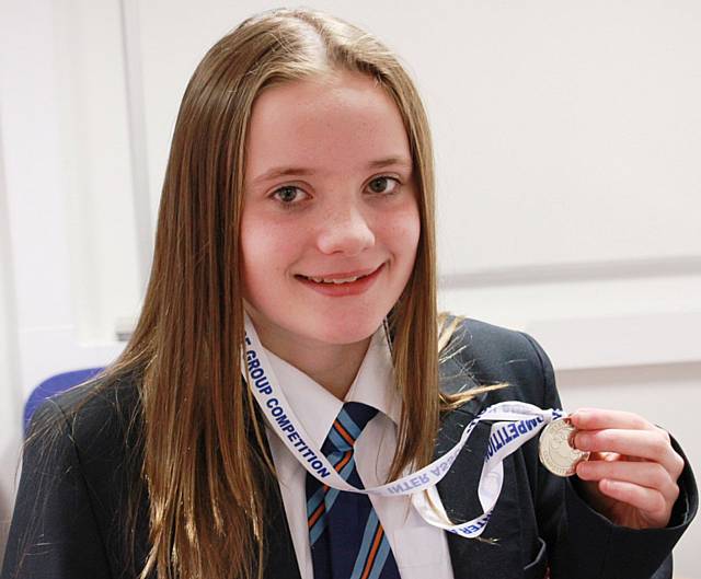 12 year old swimmer Beth Hartwell from Norden, 20th in Britain for open water swimming