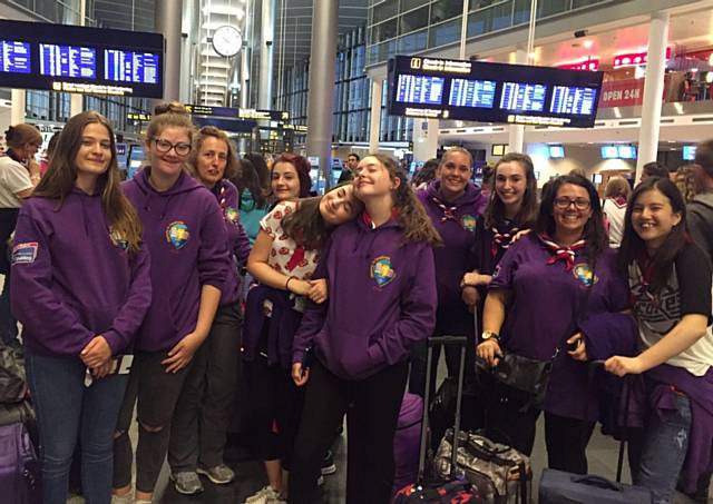 Girlguides flew to Amsterdam and Copenhagen for an event called Adventures in Copenhagen