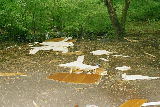 Flytipping in Ashworth Valley