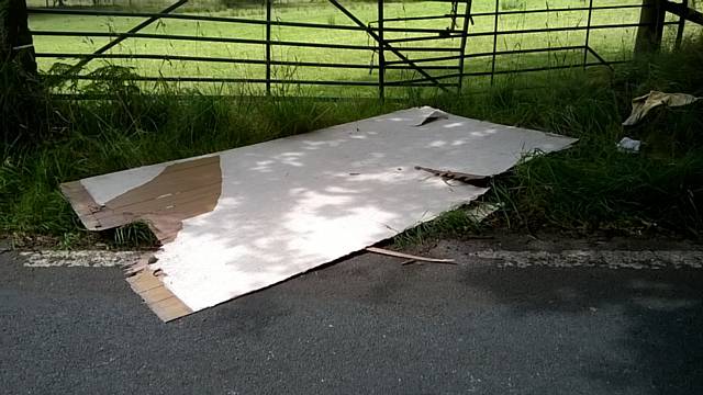 Flytipping in Ashworth Valley