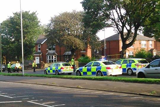 Emergency services at the scene on Albert Royds Street