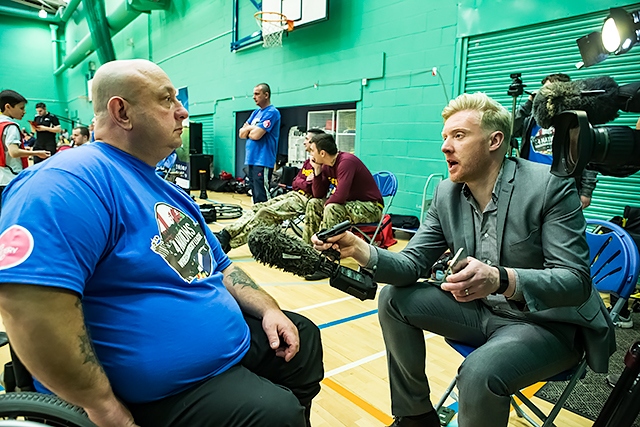 Wheelchair Rugby Four Nations Tournament<br /> Interview for BBC North West