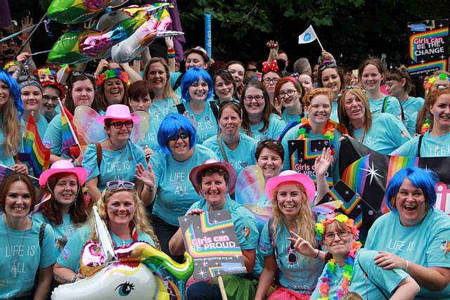 Rochdale girlguiding members speak out at pride