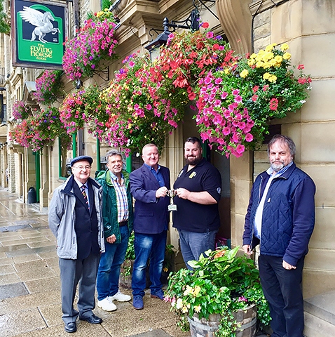 Councillor Billy Sheerin, Roy Down, Mark Foxley, Ben Boothman, and Nigel Morrell