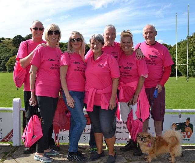 Charity Pink Promenade at Hollingworth Lake for breast cancer services