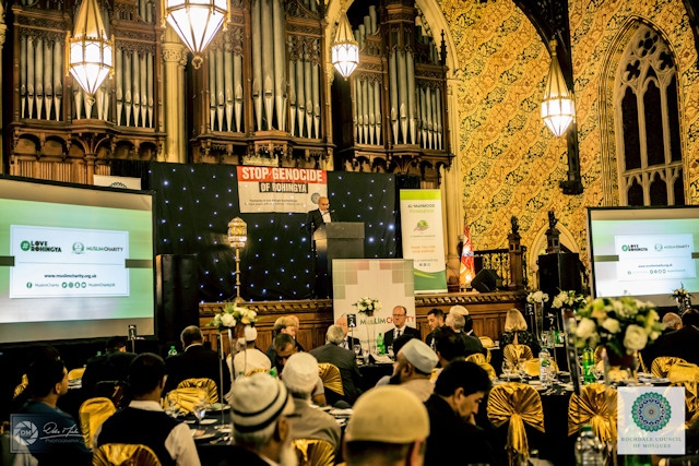 The event raised £130,000 for helping the Rohingya refugees