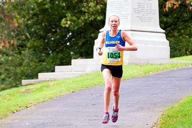 Ladies 10k winner Diane McEvey