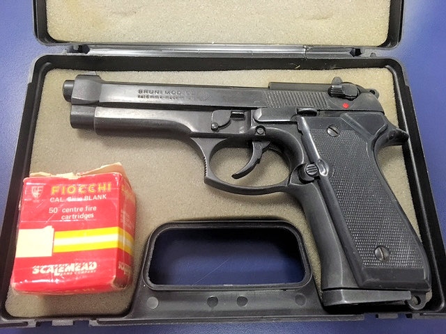 A replica pistol which was handed in