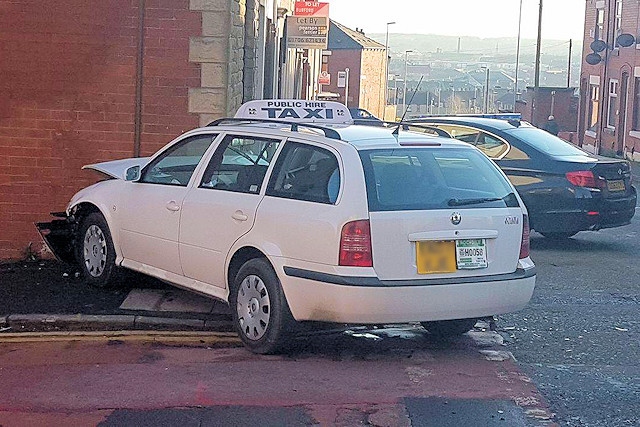 The scene of the collision on Whitehall Street