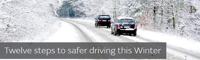 Twelve steps to safer driving this Winter