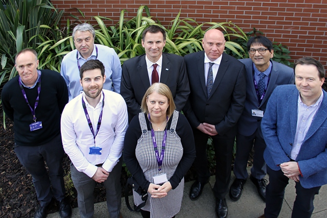 Jeremy Hunt visiting mental health services at Birch Hill