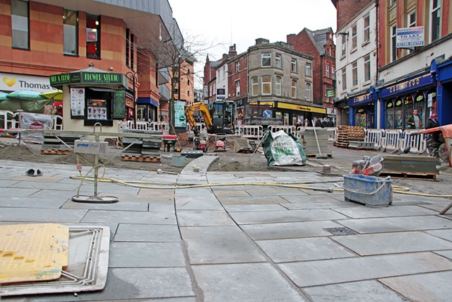 Yorkshire Street paving well under way