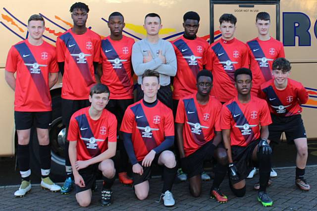 St Cuthbert's Year 11 football team