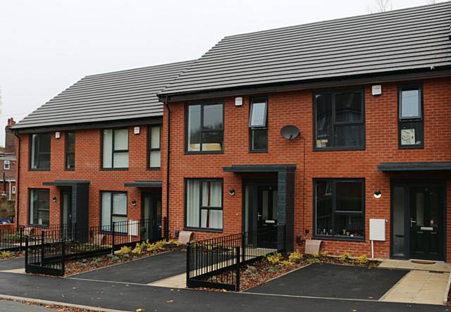 New RBH homes on Queens Drive, Kirkholt, completed in autumn 2016