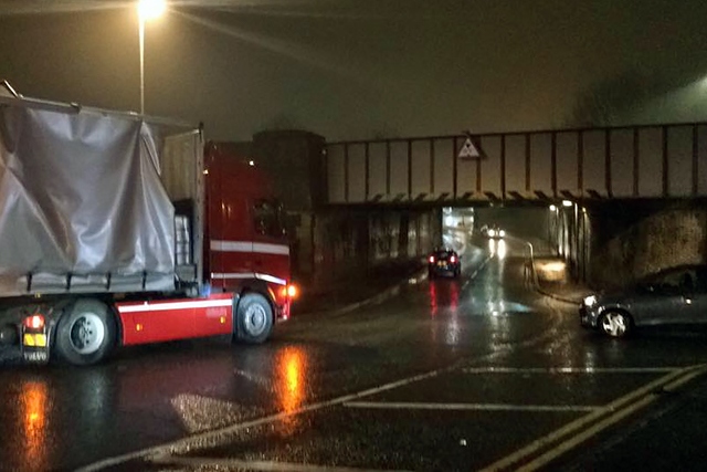 HGV hits railway bridge on Milkstone Road