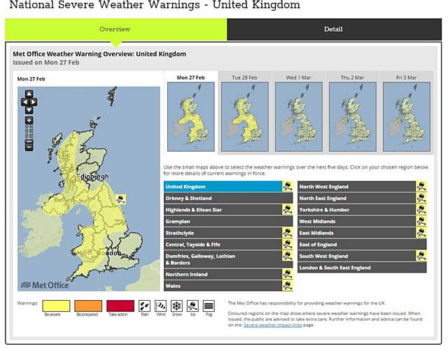 An unsettled and chilly week for the UK