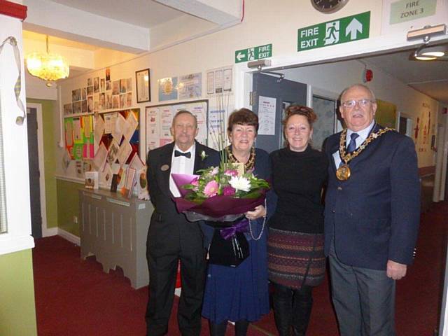 Mayor and Mayoress at Middleton Hall Care Home