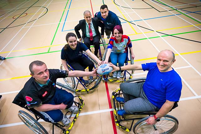 Caen Matthews, Councillor Daalat Ali, Michael Ratu, Lauren Davies, Dr Chris Duffy