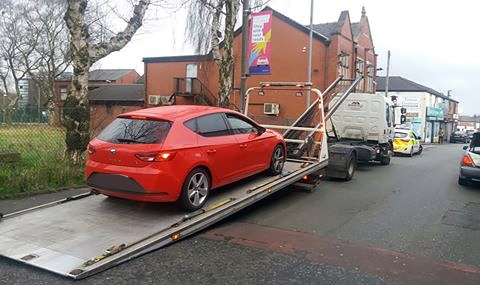 Vehicle seized after police chase