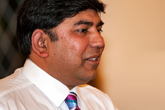 Councillor Aasim Rashid<br /> Andy Burnham fundraising dinner