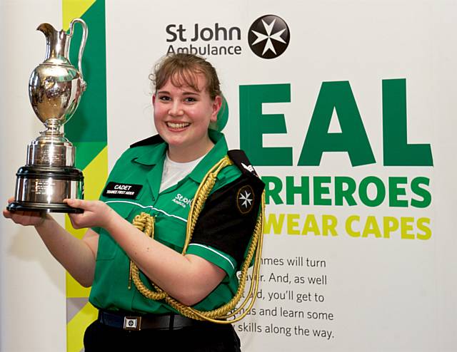 Harriet Walton named St John Ambulance Cadet of the Year 2017