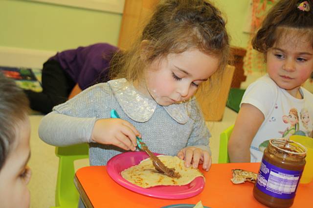 Fisherfield Childcare enjoy Pancake Day