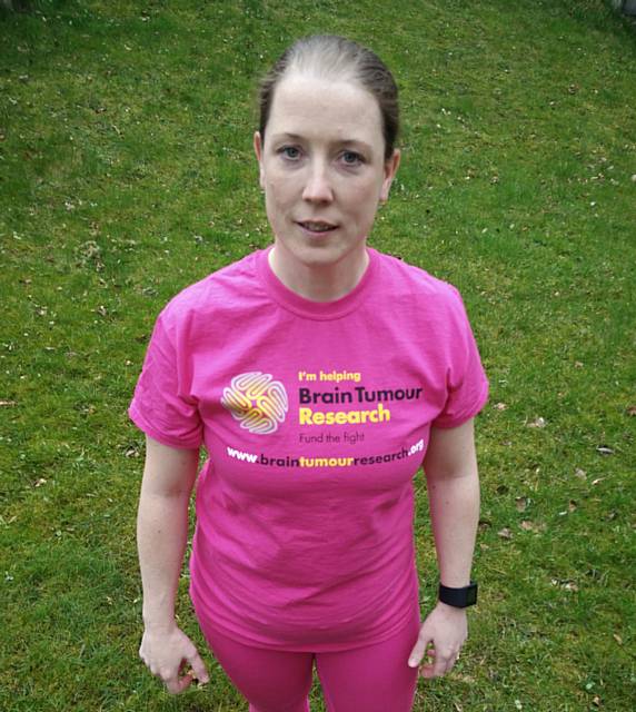 Sue Webb 100 mile challenge for Brain Tumour Research