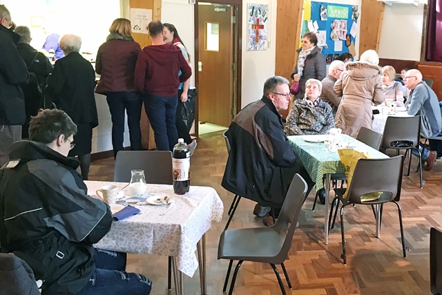 Tea, coffee and scrumptious cakes at Thrum Hall Church fundraiser