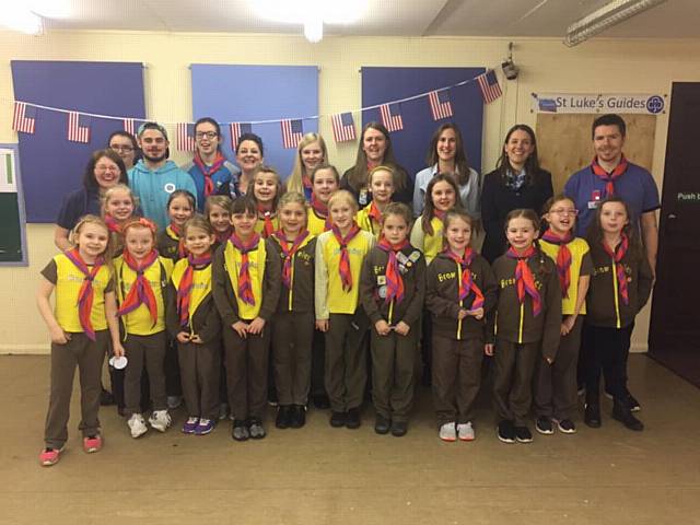 4th Heywood St Luke’s Brownies celebrate World Thinking Day with an American-Themed party