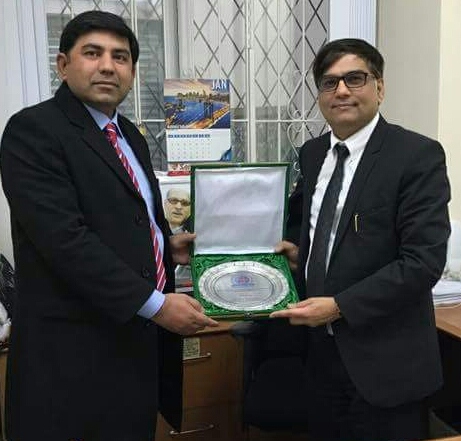 Councillor Aasim Rashid with Amjad Malik