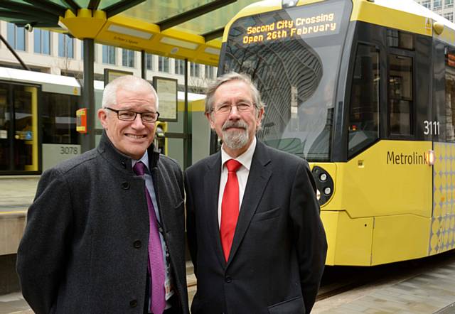 Peter Cushing and Cllr Andrew Fender