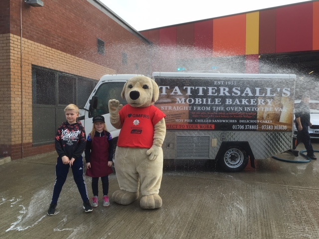 Rochdale Community Fire Station charity car wash 