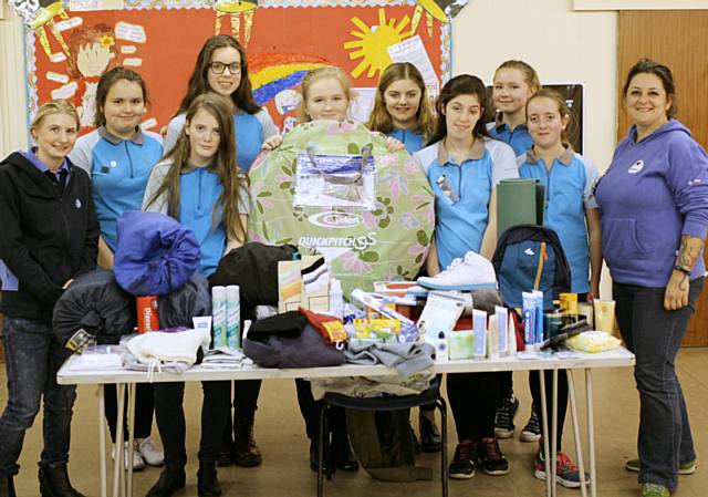 Heywood Guides donating some of life’s essentials to the homeless