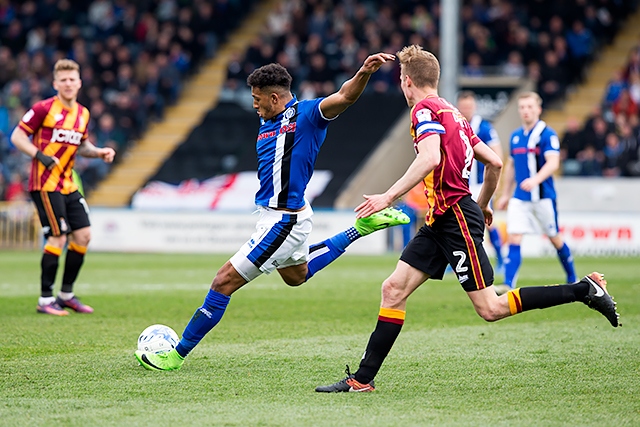 Rochdale v Bradford City<br /> Man-of-the-Match Nathaniel Mendez-Laing