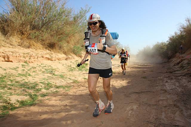 Adam Ball completes Marathon des Sables