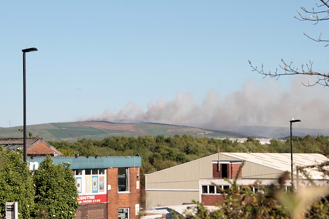 Fire on Crompton Moor