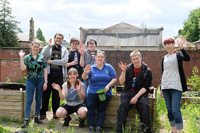 Young people take part in volunteering in Falinge Park