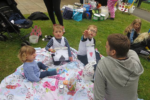 Present: Matilda, Corban and Tristan at the Tea Party