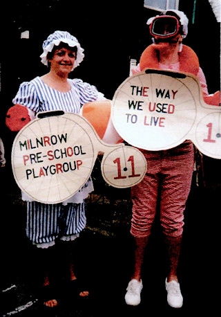 Past: Manager Melanie Healey and Lin Sladen for the Carnival