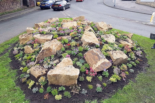 The finished rockery