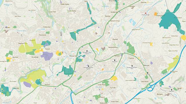 Rochdale Open Space Ordnance Survey Map